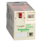 Schneider Electric - Miniatypluggrelé 4CO 6A 230VAC m/LED+synlig mekanisk indikator &låsbar testknapp