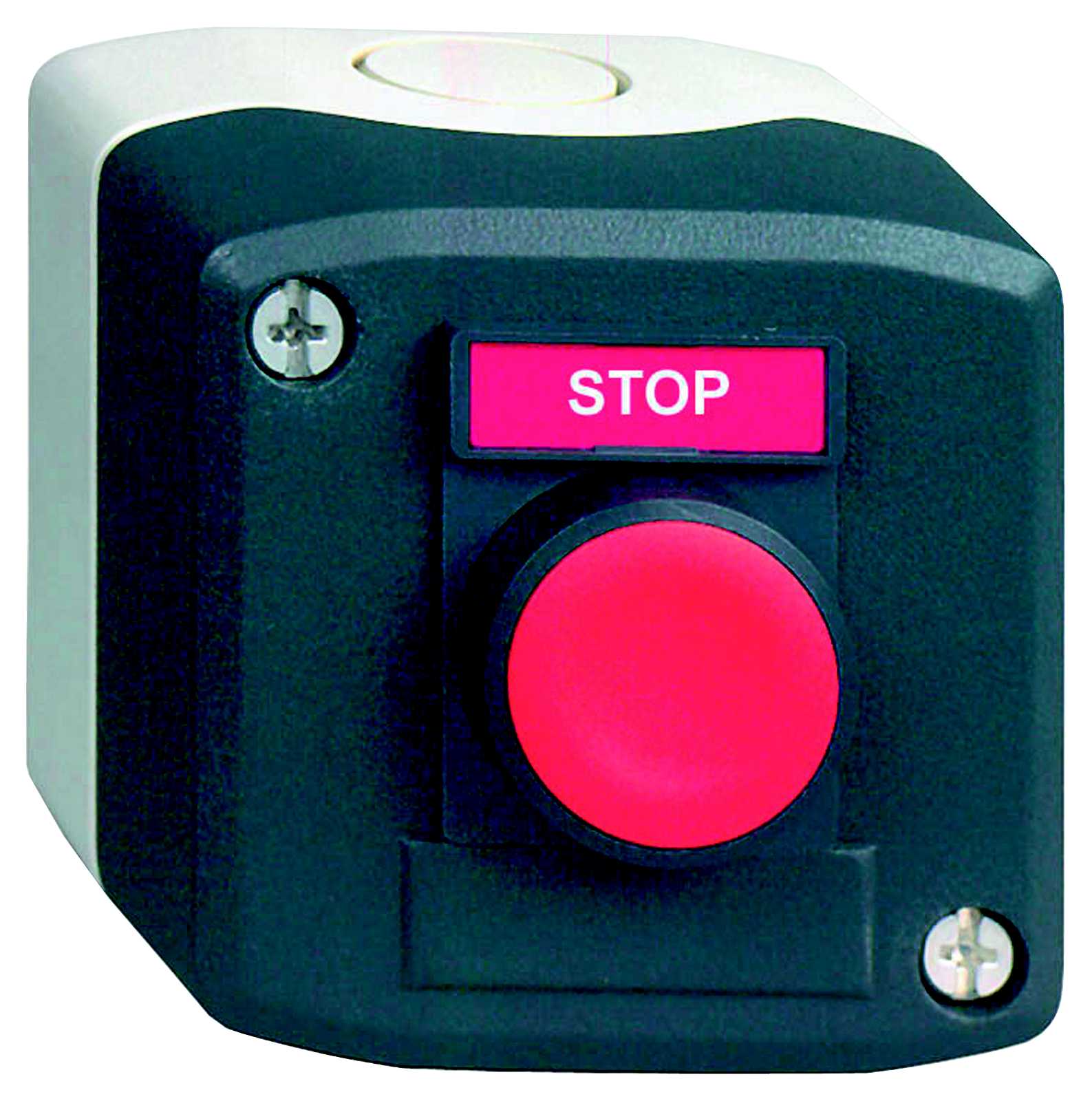 Schneider Electric - XALD111H29 Trykknappboks rød skilt STOP