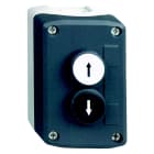 Schneider Electric - XALD222 Trykknappboks 2 pil sort/hvit