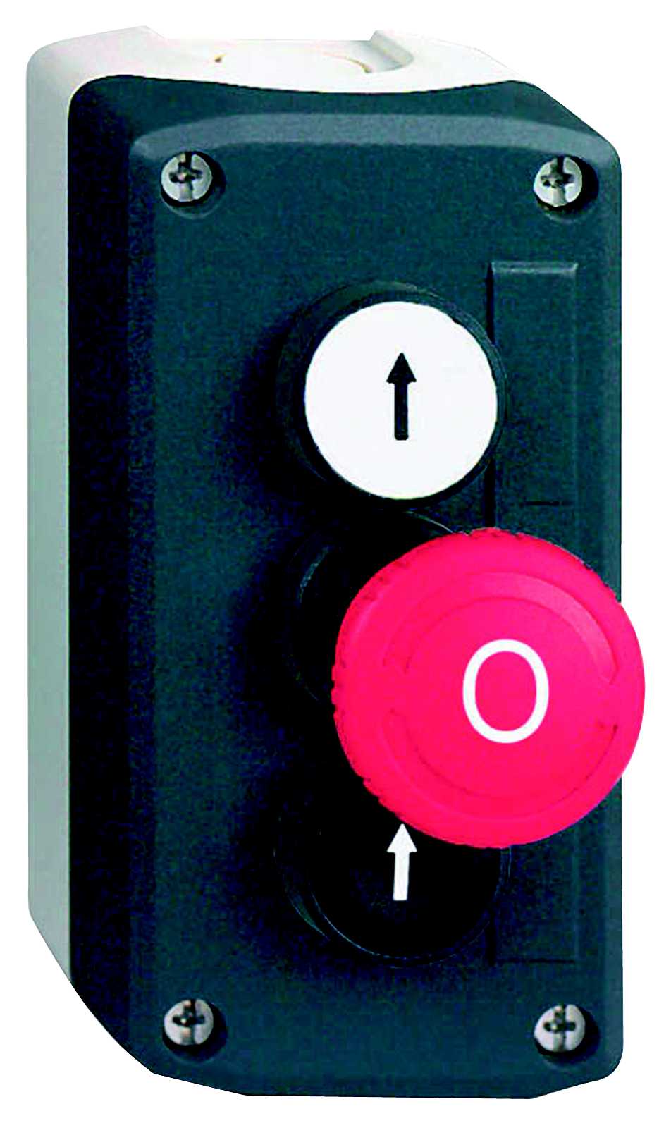 Schneider Electric - XALD328 Trykknappboks 2 pil + nødstopp