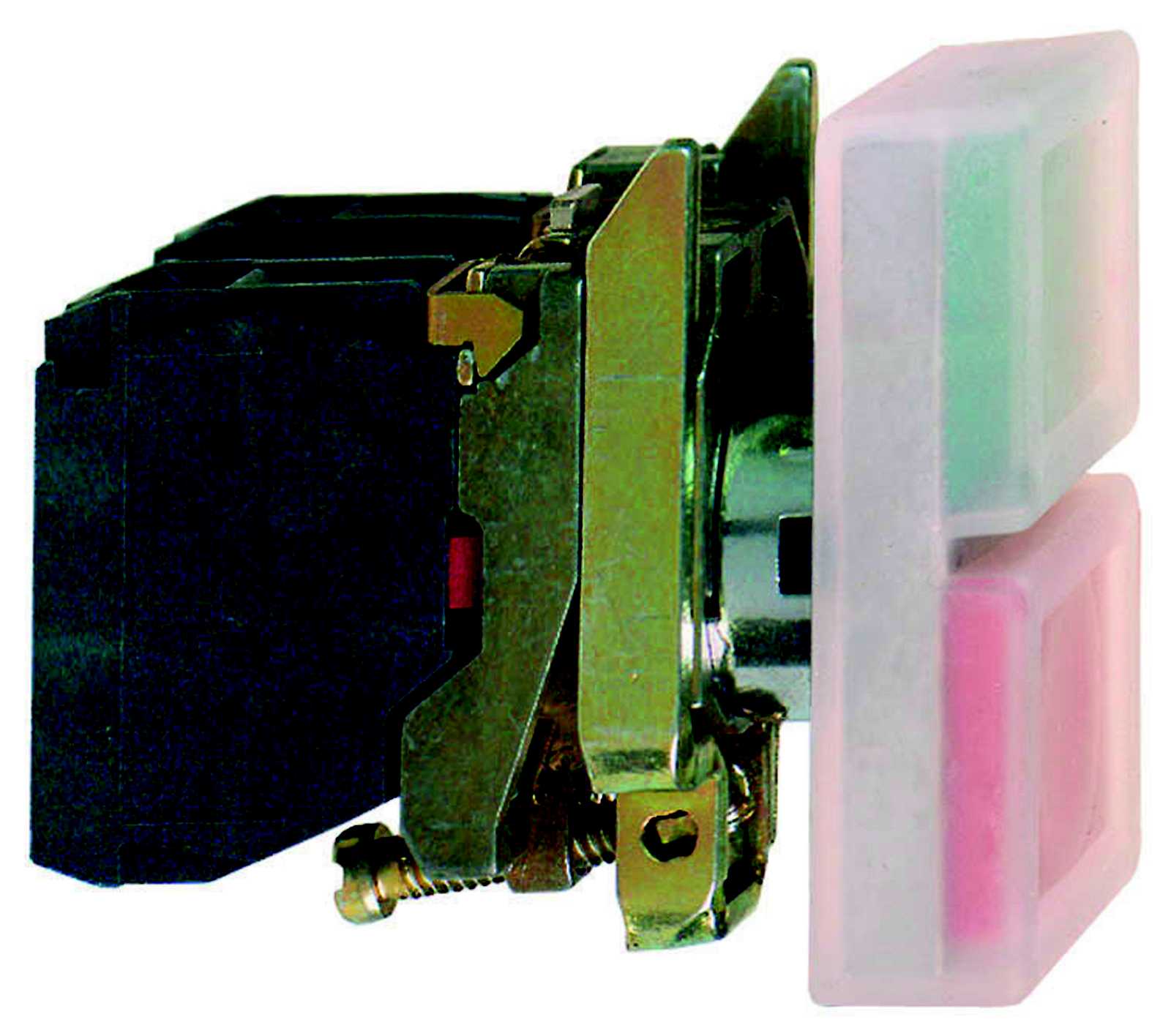 Schneider Electric - Trykknapp grønn/rød no+nc IP66