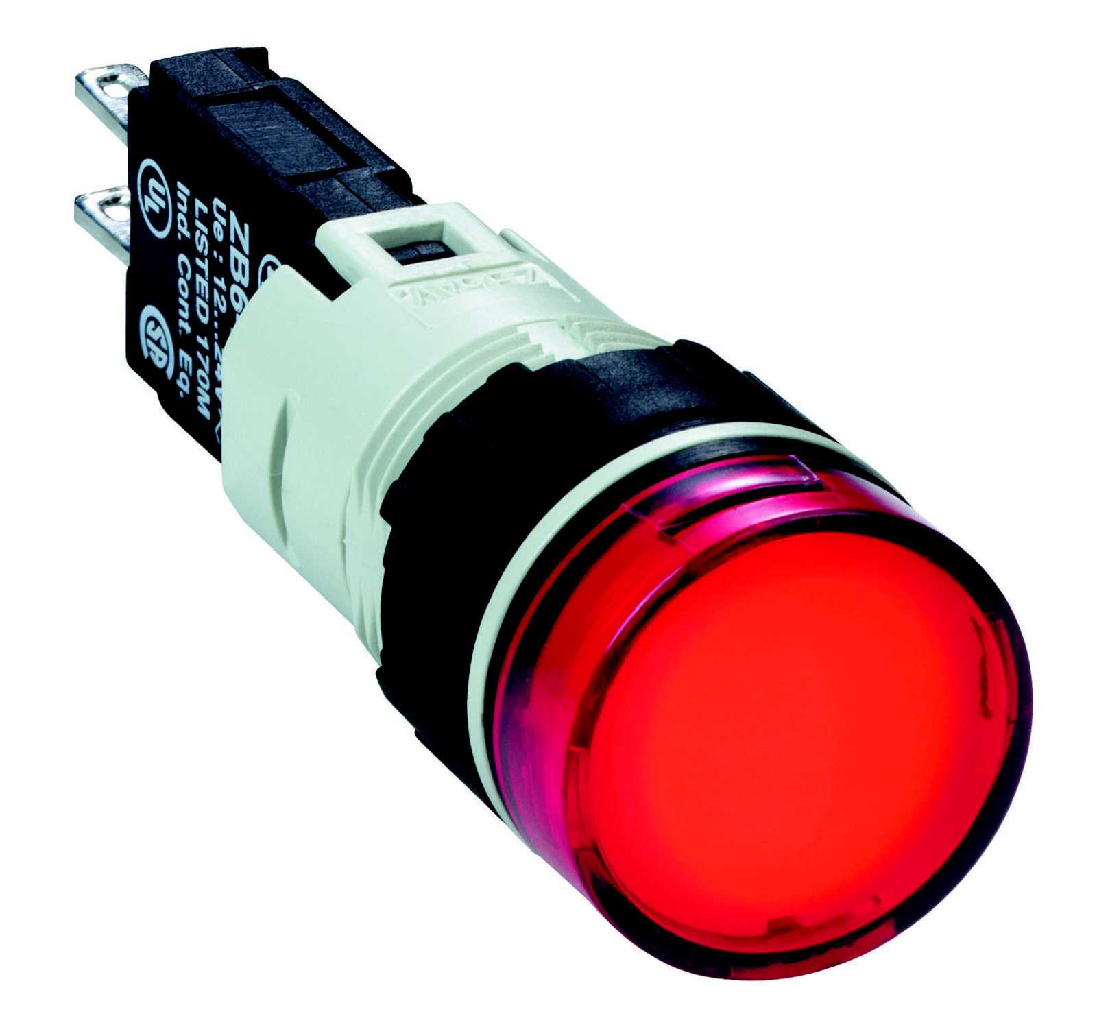 Telemecanique - XB6AV4BB Signallampe rød rund