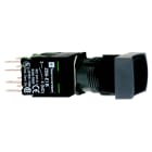 Schneider Electric - XB6DA25B Trykknapp sort rektang. nonc