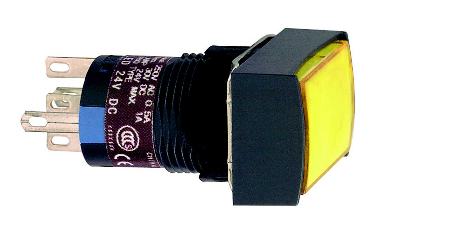 Telemecanique - Lystrykk gul LED 24V 1co