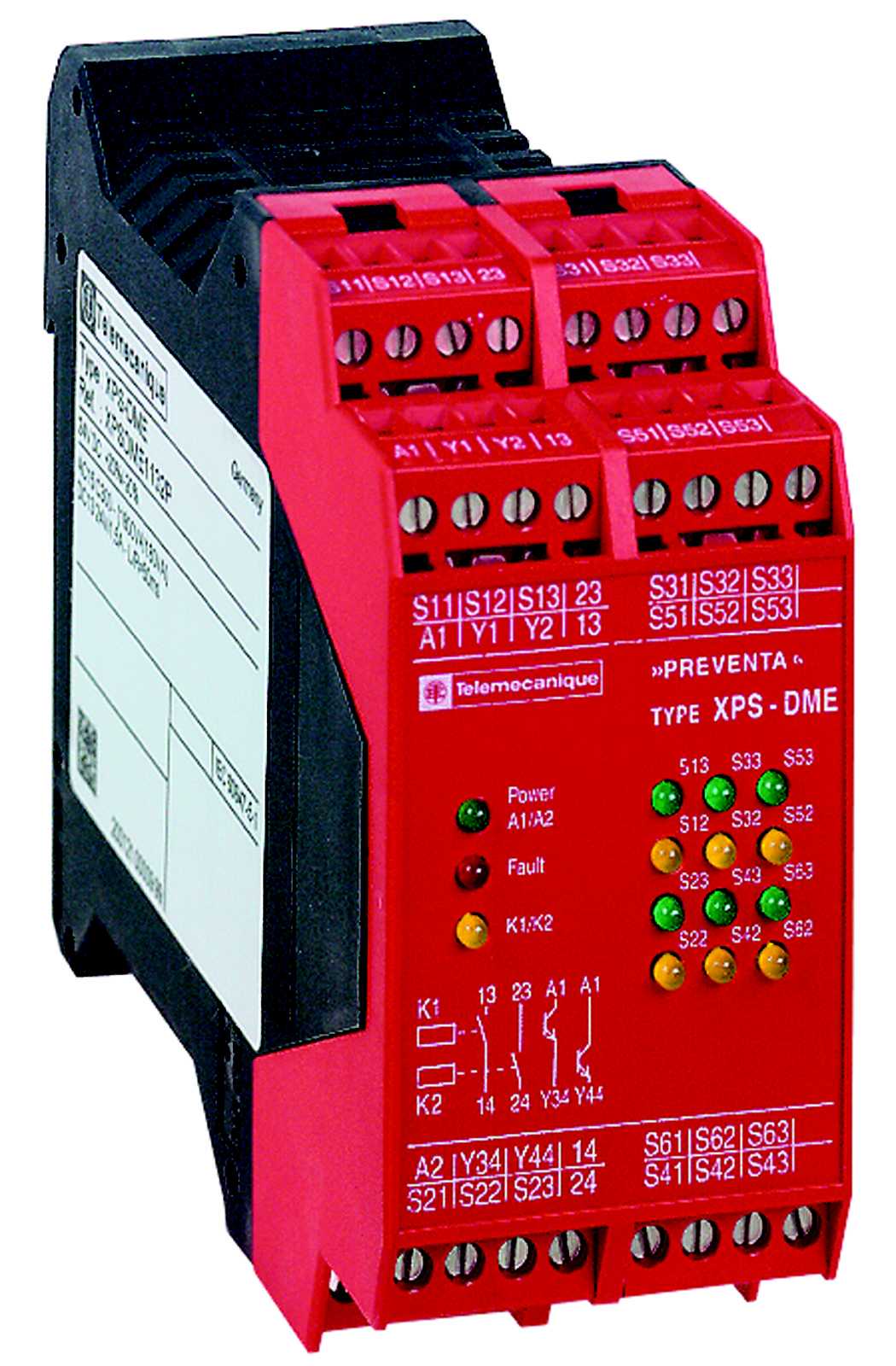 Schneider Electric - XPSDME1132P Sikkerhetsmodul 6 magnetbryter