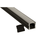 Aneta Lighting - SCANSTRIP deep sort, inkl,diffuser,deksler,skruer