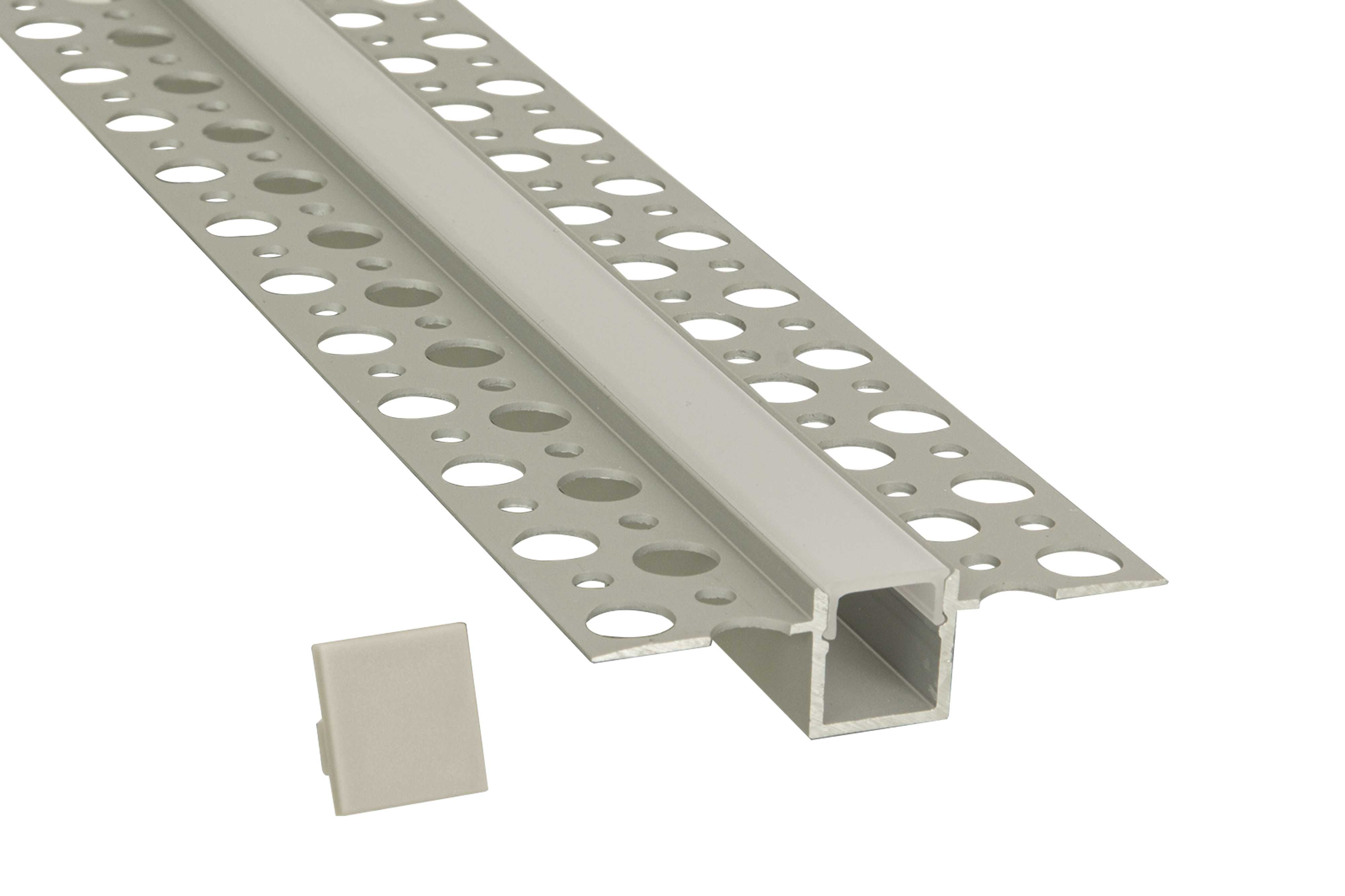 Aneta Lighting - SCANSTRIP Plasterboard alu, inkl diffuser,deklser