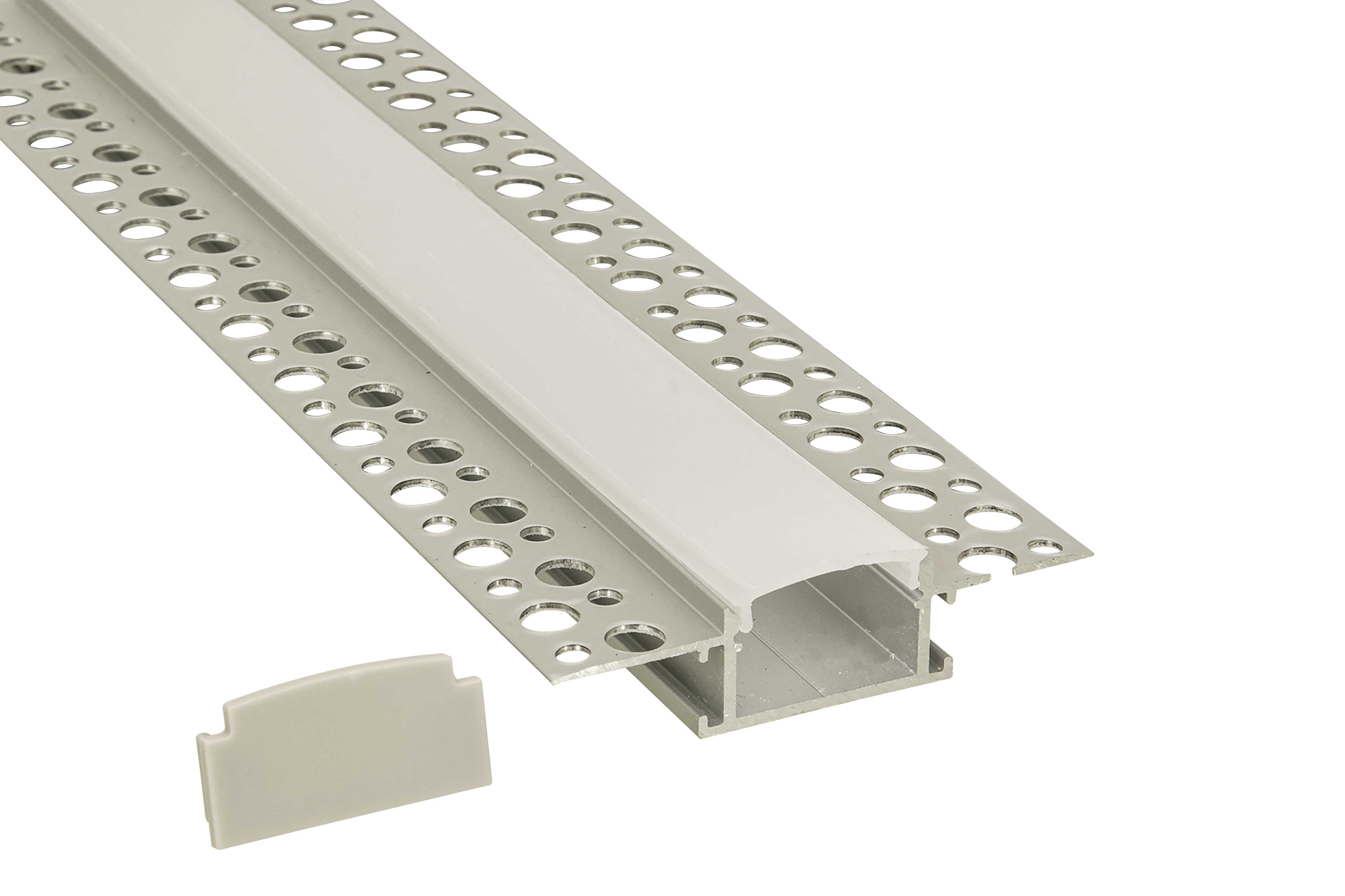 Aneta Lighting - SCANSTRIP Plastboard XL alu, inkl diffuser,deksler