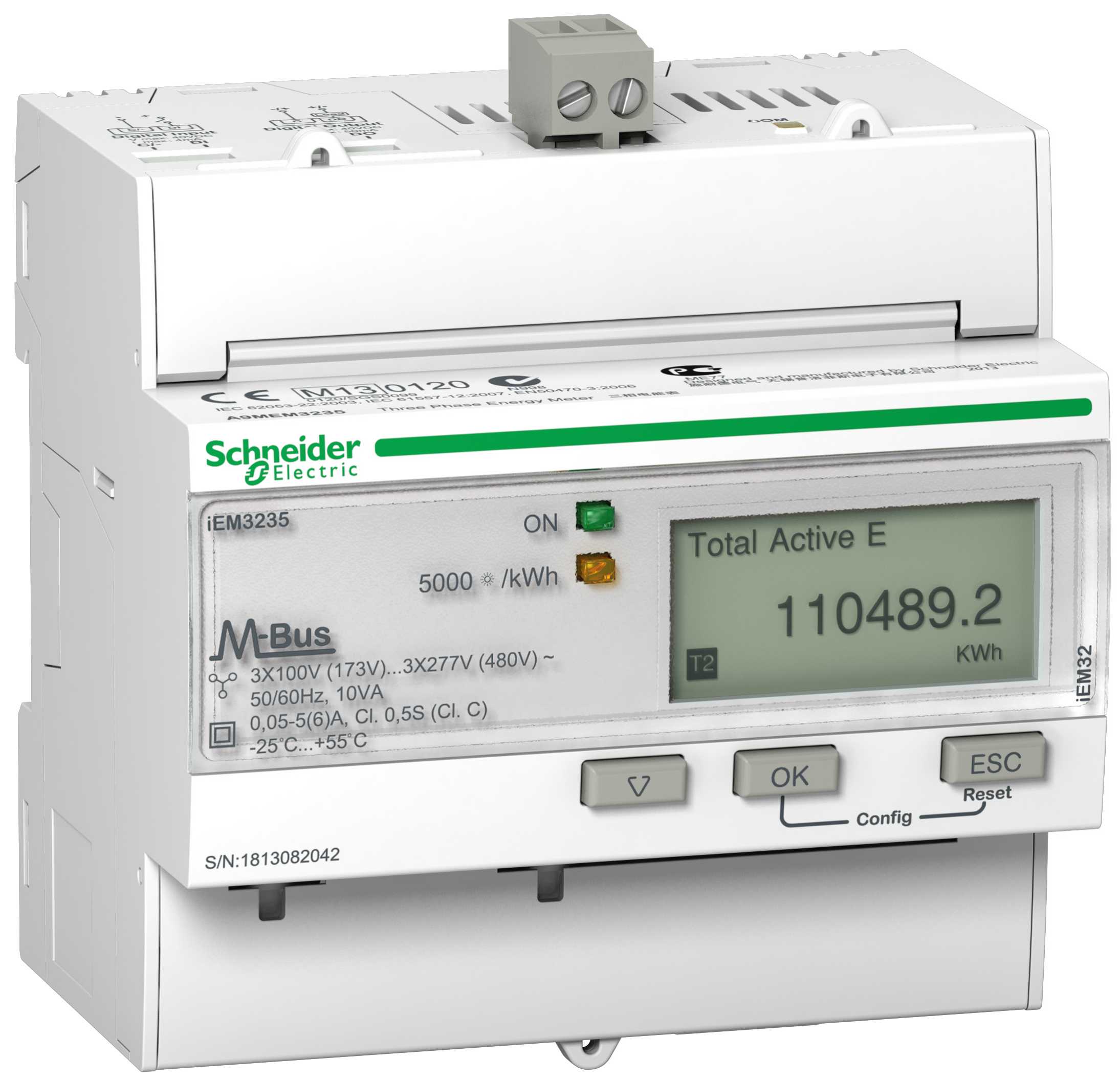 Schneider Electric - A9MEM3235 iEM3235 kWh f,strømtr,M-bus