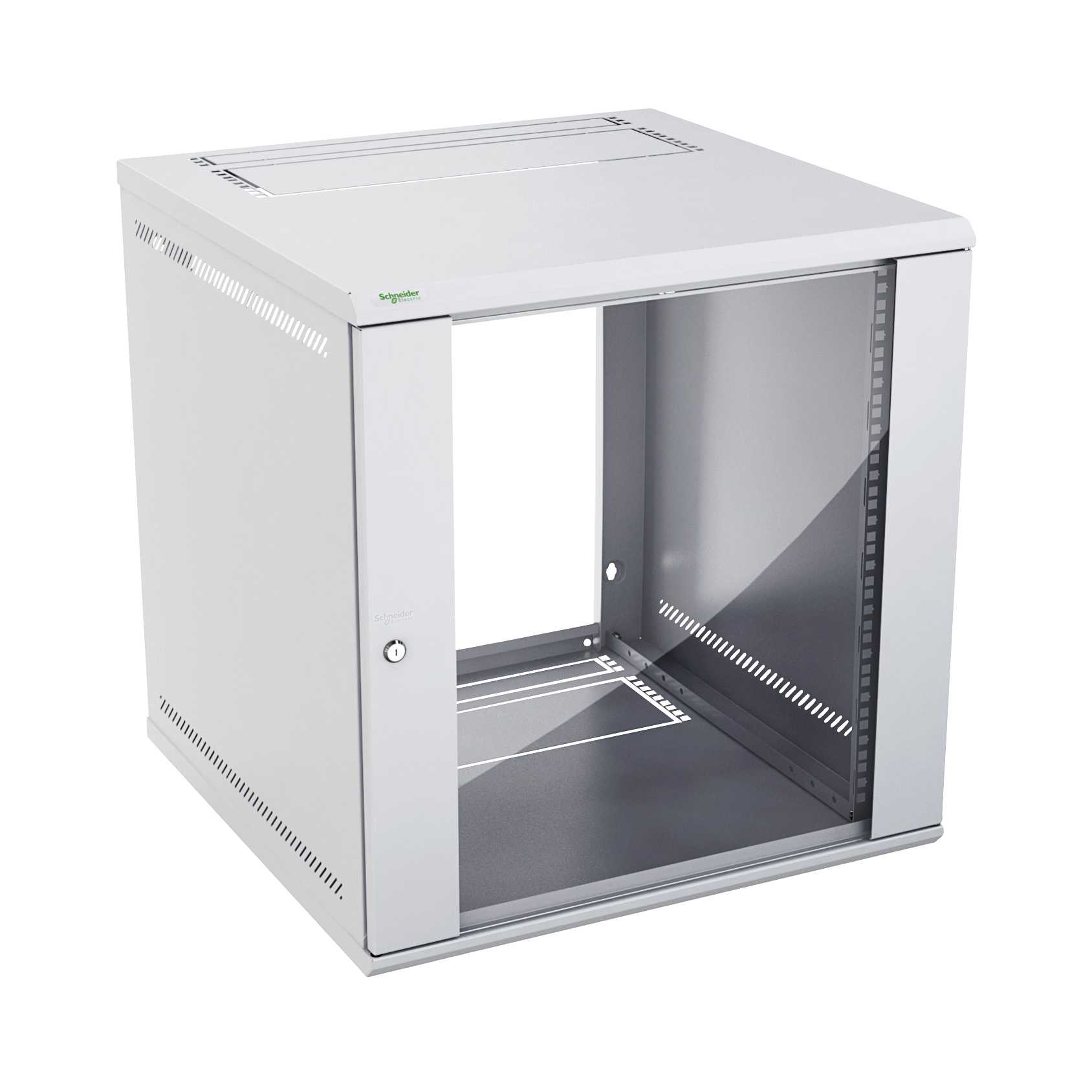 Schneider Electric - Actassi KDB - 19" veggskap flatpakket 15U D600 med glassdør
