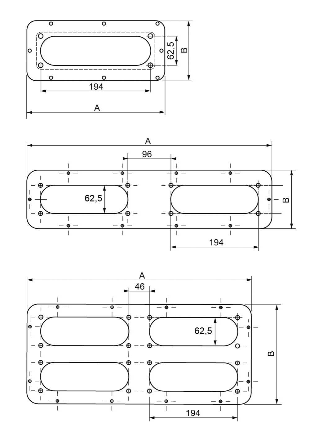Schneider Electric - NSYTLG4FL SWM CGP 495x220mm w/4 h. FL21