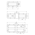 Schneider Electric - NSYTLG4FL SWM CGP 495x220mm w/4 h. FL21