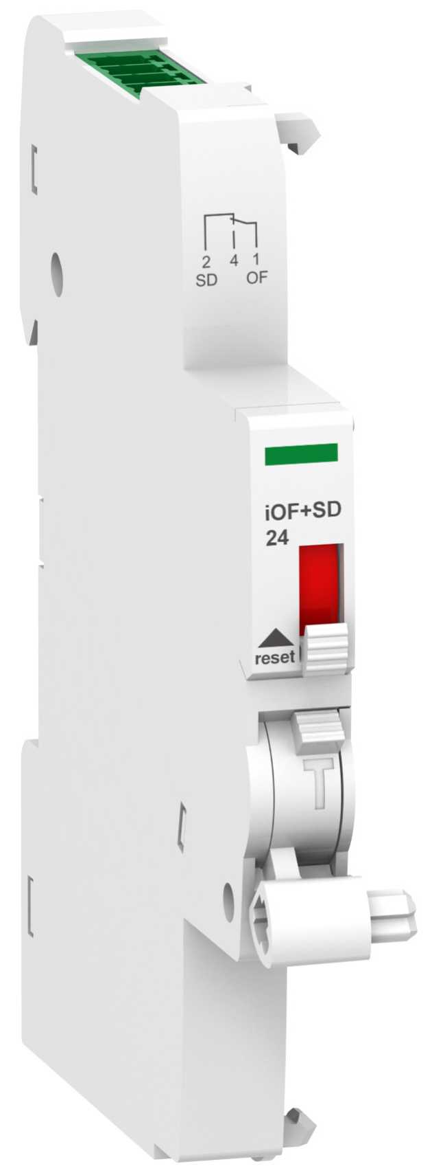 Schneider Electric - A9A26897 Hjelpe/alarmkont, iOF/SD 24VDC