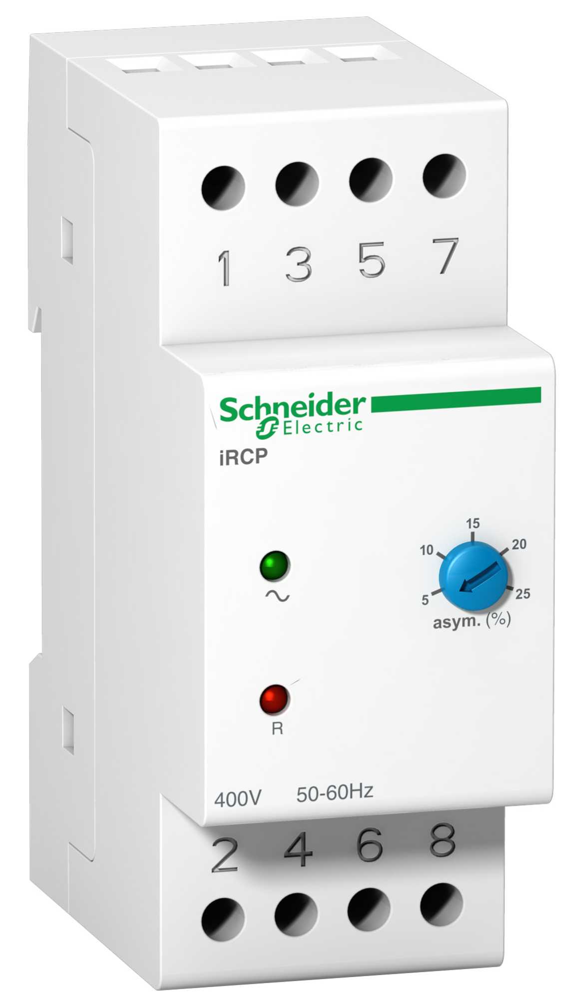 Schneider Electric - fasekontrollrelé iRCP - 8 A - 400 V 50/60 Hz - 1 OC