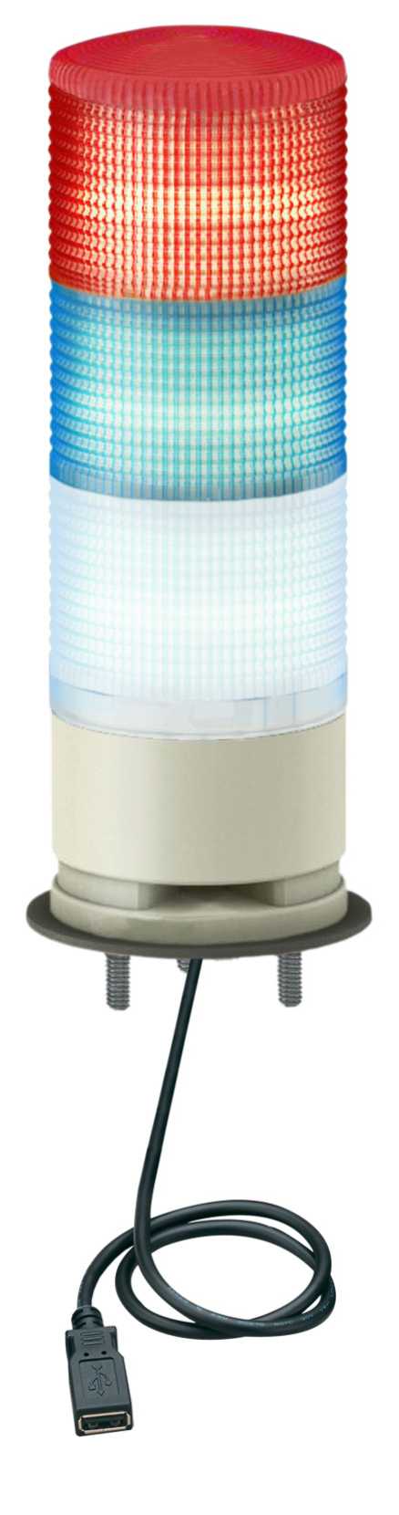 Telemecanique - XVGU3SWV LystÕrn Ï60,USB,3 LED