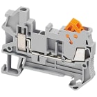 Schneider Electric - Rekkeklemme skr-innstik 1,5mm² grå