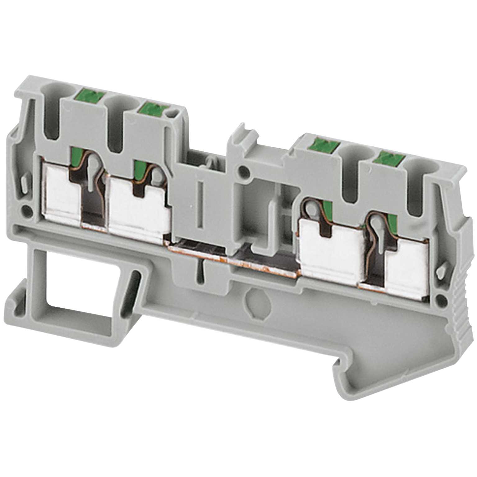 Schneider Electric - Rekkeklemme innstikk 2,5mm² grå 4p