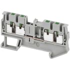 Schneider Electric - Rekkeklemme innstikk 2,5mm² grå 4p