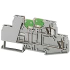 Schneider Electric - Rekkeklemme fjær kniv 2,5 grå 4p 2e