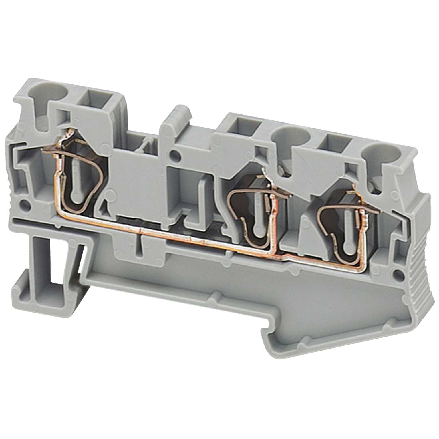 Schneider Electric - Rekkeklemme fjær 4mm² blå 3p