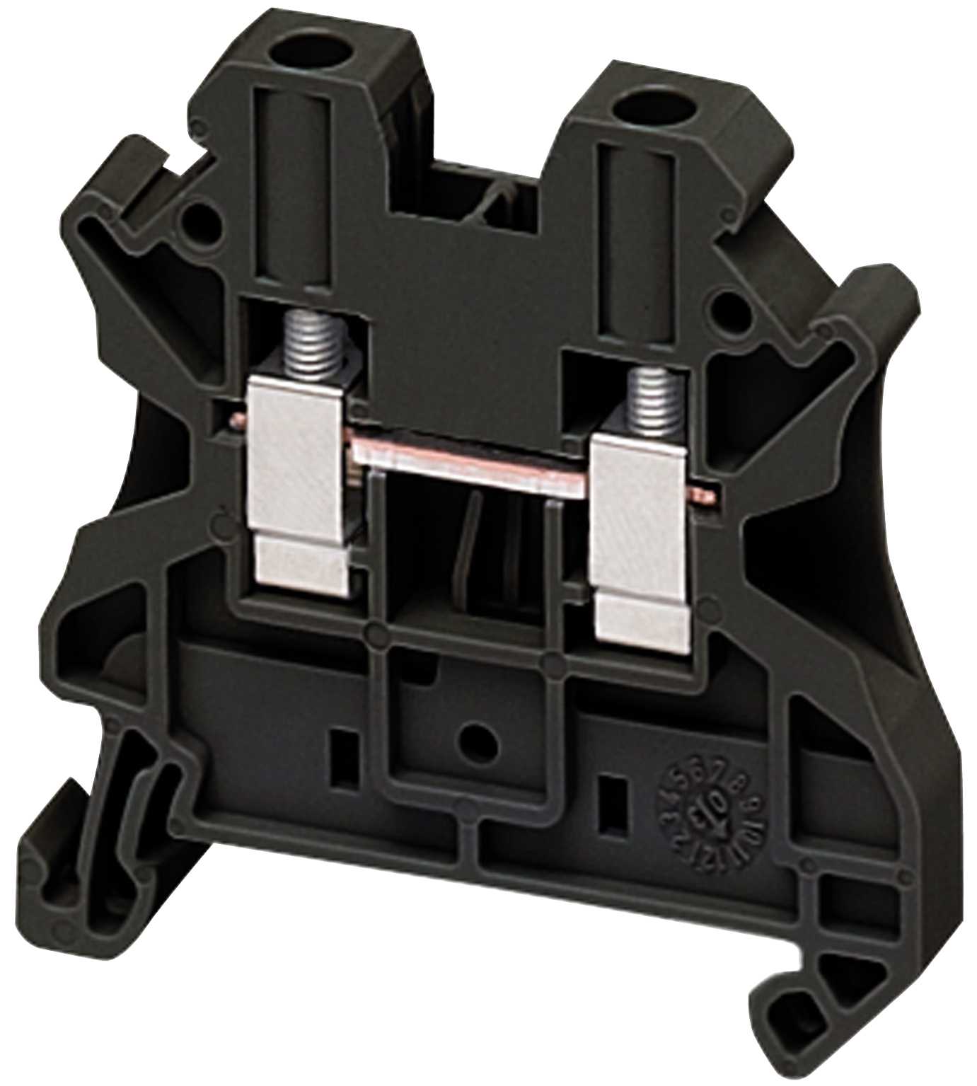 Schneider Electric - Rekkeklemme 4mm² sort 2p