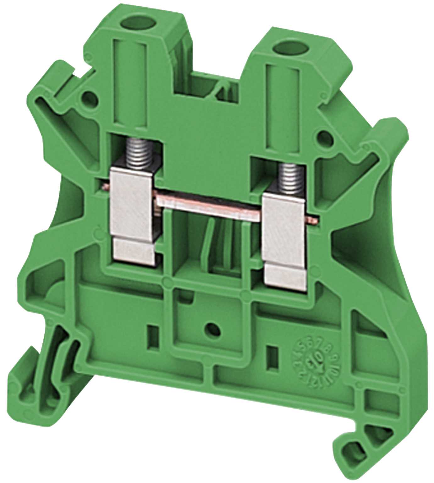Schneider Electric - Rekkeklemme 4mm² grønn 2p