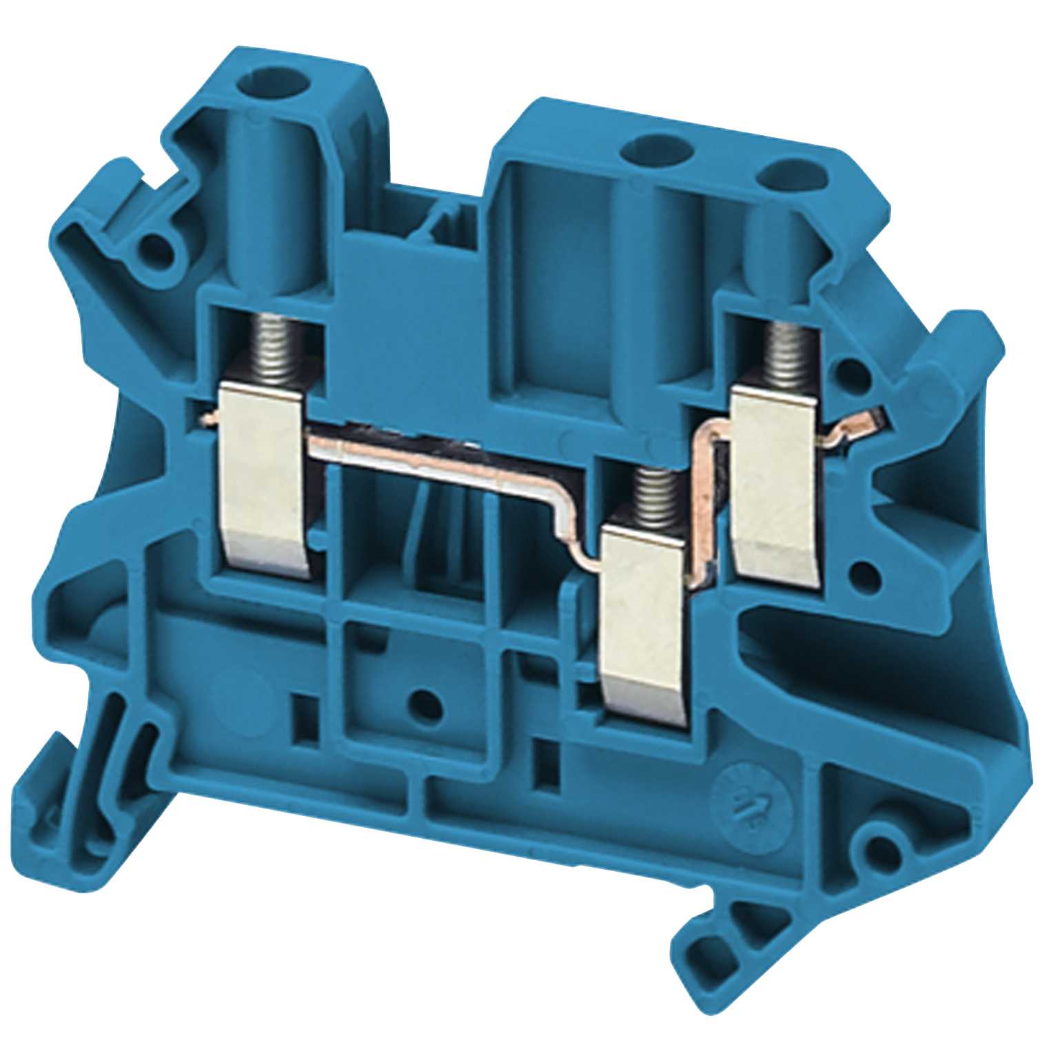 Schneider Electric - Rekkeklemme 4mm² blå 3p