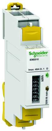 Schneider Electric - A9MEM2010 kWh måler 40A 1f,  m/pulsutg,