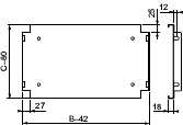 Schneider Electric - NSYBANPLA73 Horisontal plate f PLAx73