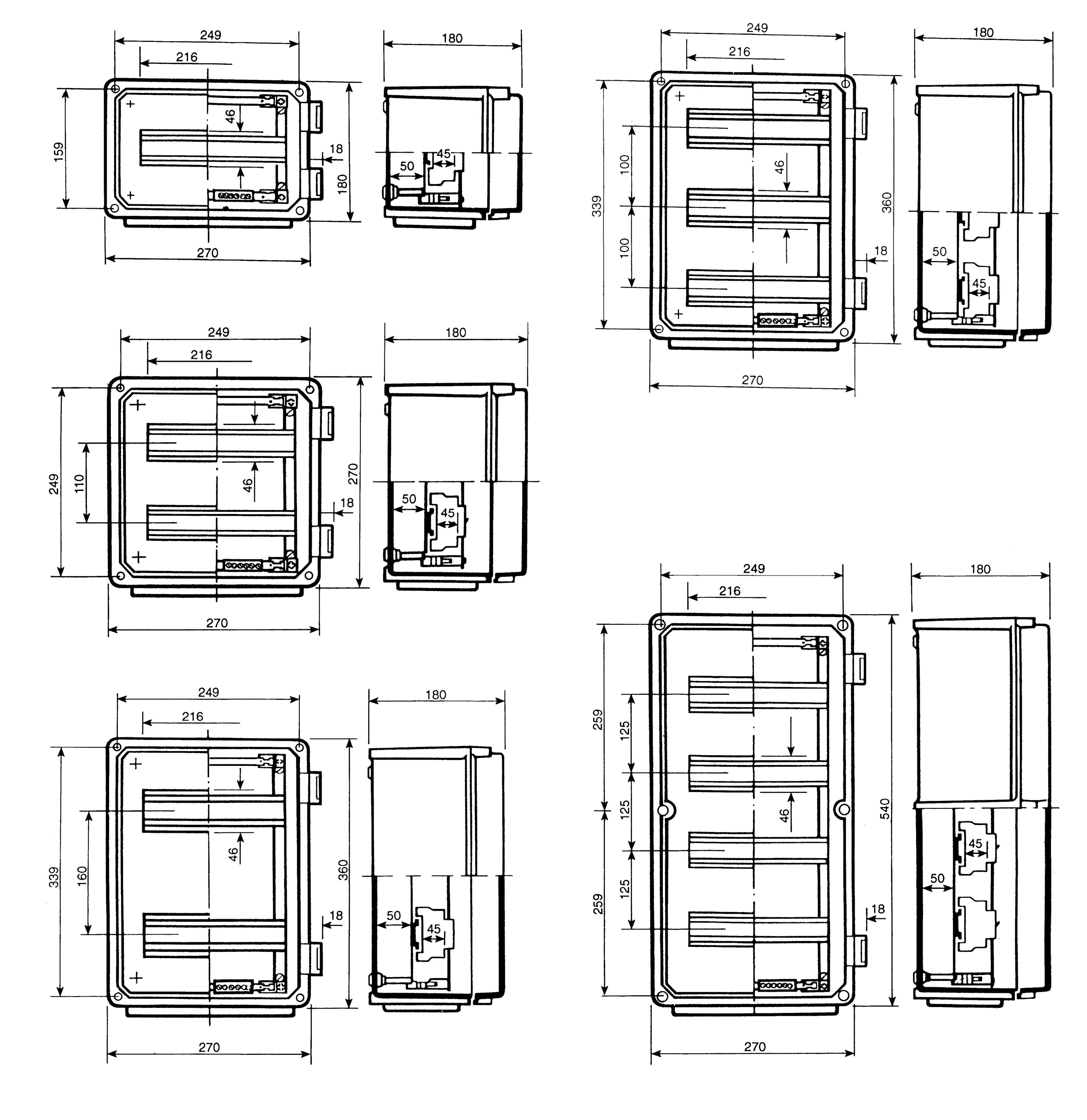 Schneider Electric - Tett PC PLS 7035 boks36x36x18