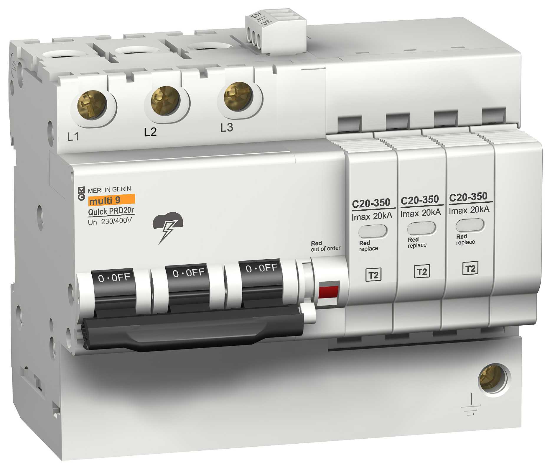 Schneider Electric - 16296 QuickPRD20r 3p OSPV 20kA 350V