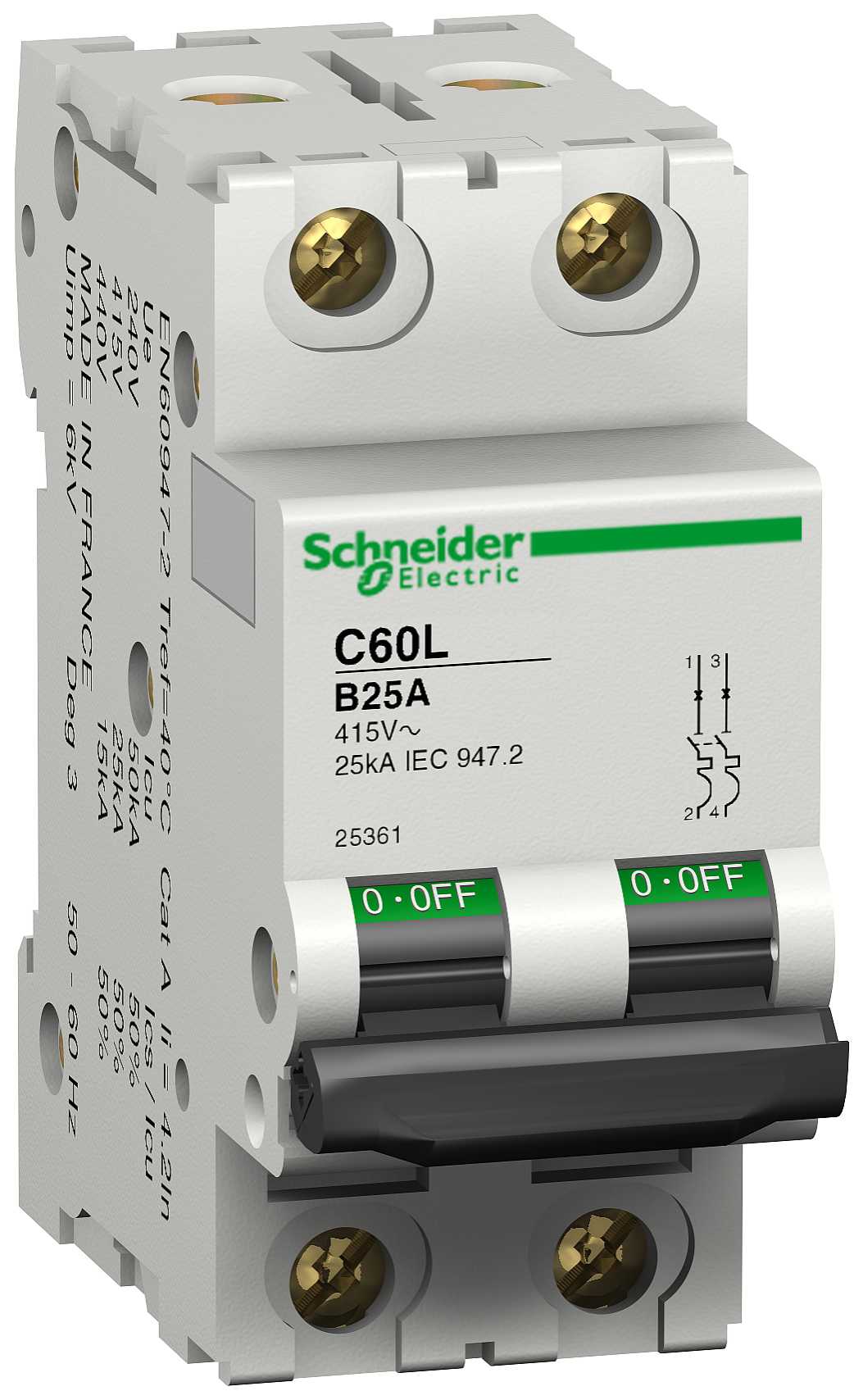 Schneider Electric - 25358 C60L/B 10-2 Automatsikring