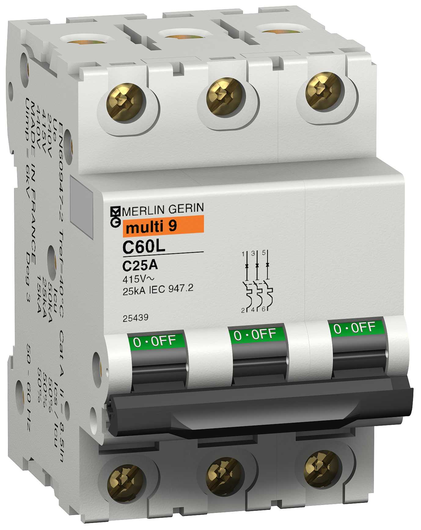 Schneider Electric - 25506 C60L/K 25-3 Automatsikring