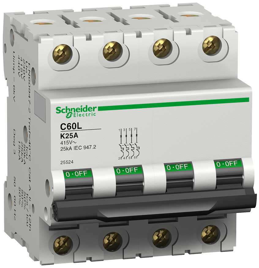 Schneider Electric - 25521 C60L/K 10-4 Automatsikring