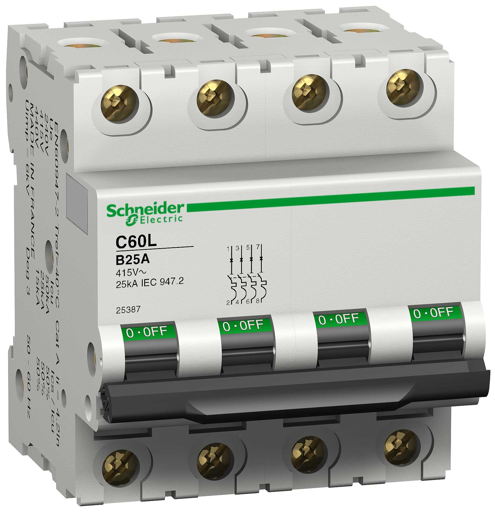 Schneider Electric - 25385 C60L/B 16-4 Automatsikring