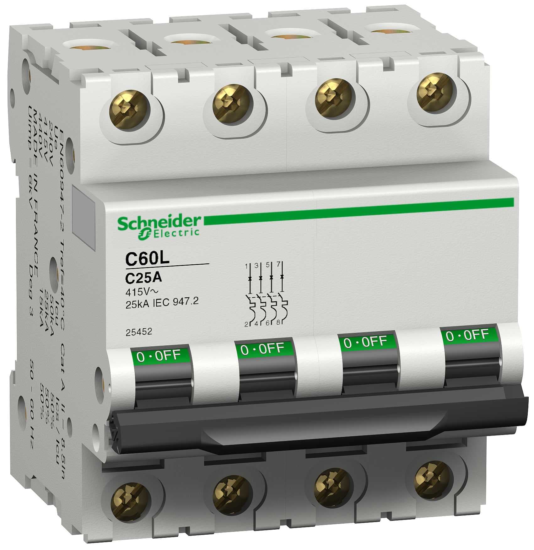 Schneider Electric - 25450 C60L/C 16-4 Automatsikring