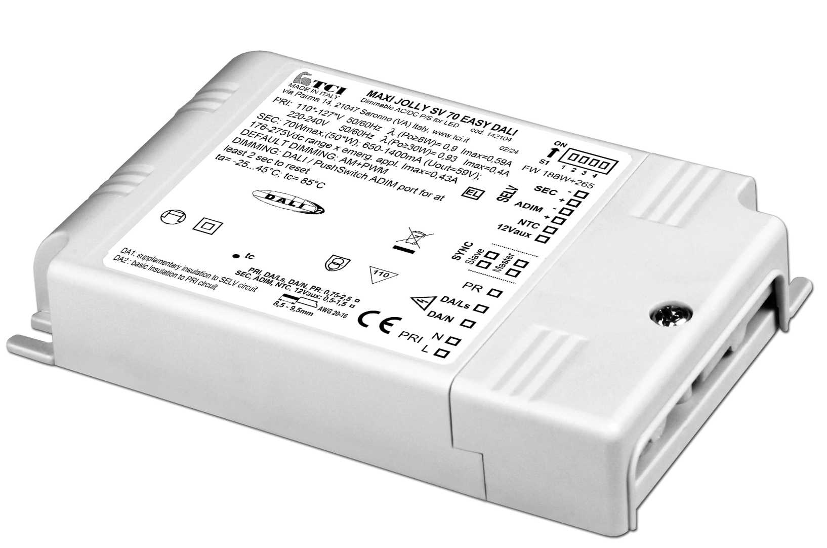 Nortronic - LED driver 650-1400mA 70W DALI-2/Impuls/0/1-10V
