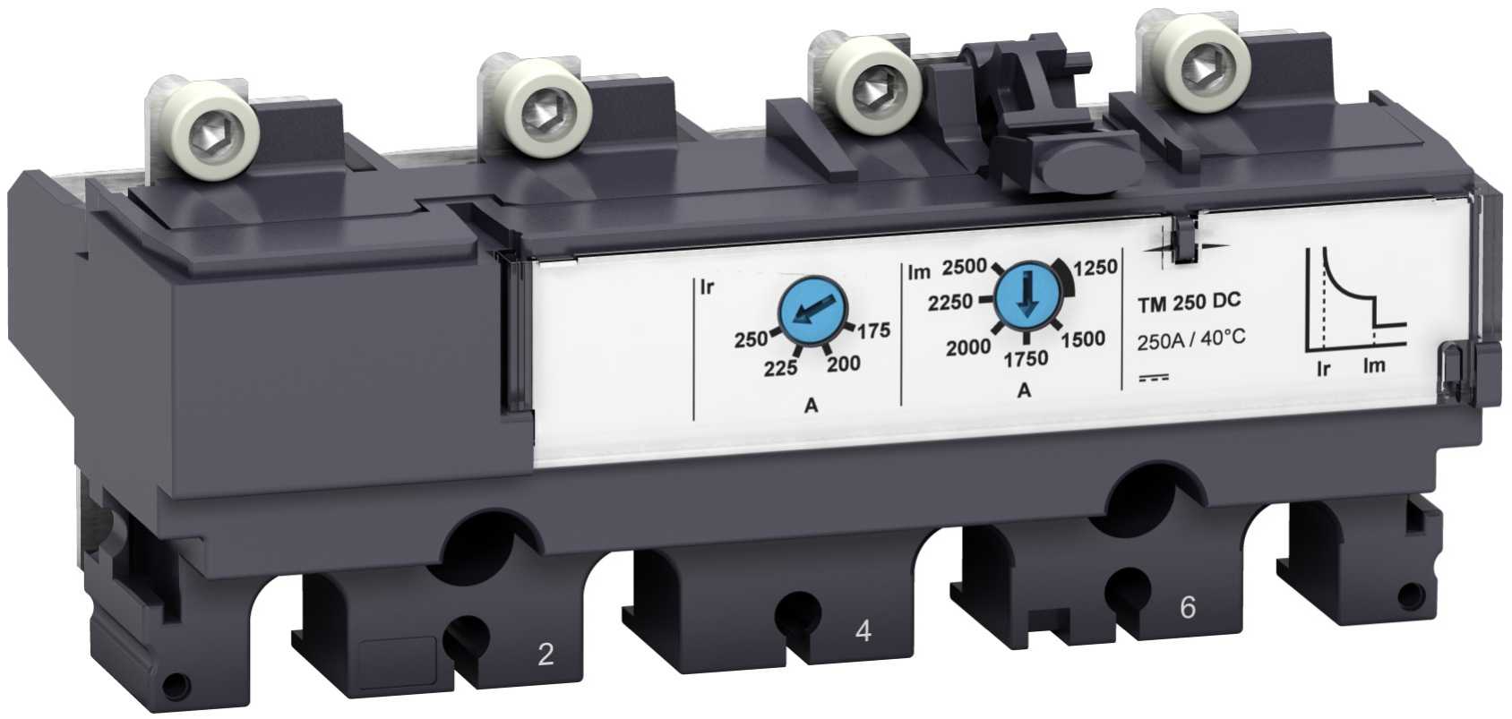 Schneider Electric - LV438256 TM200DC 4P vern for NSX DC