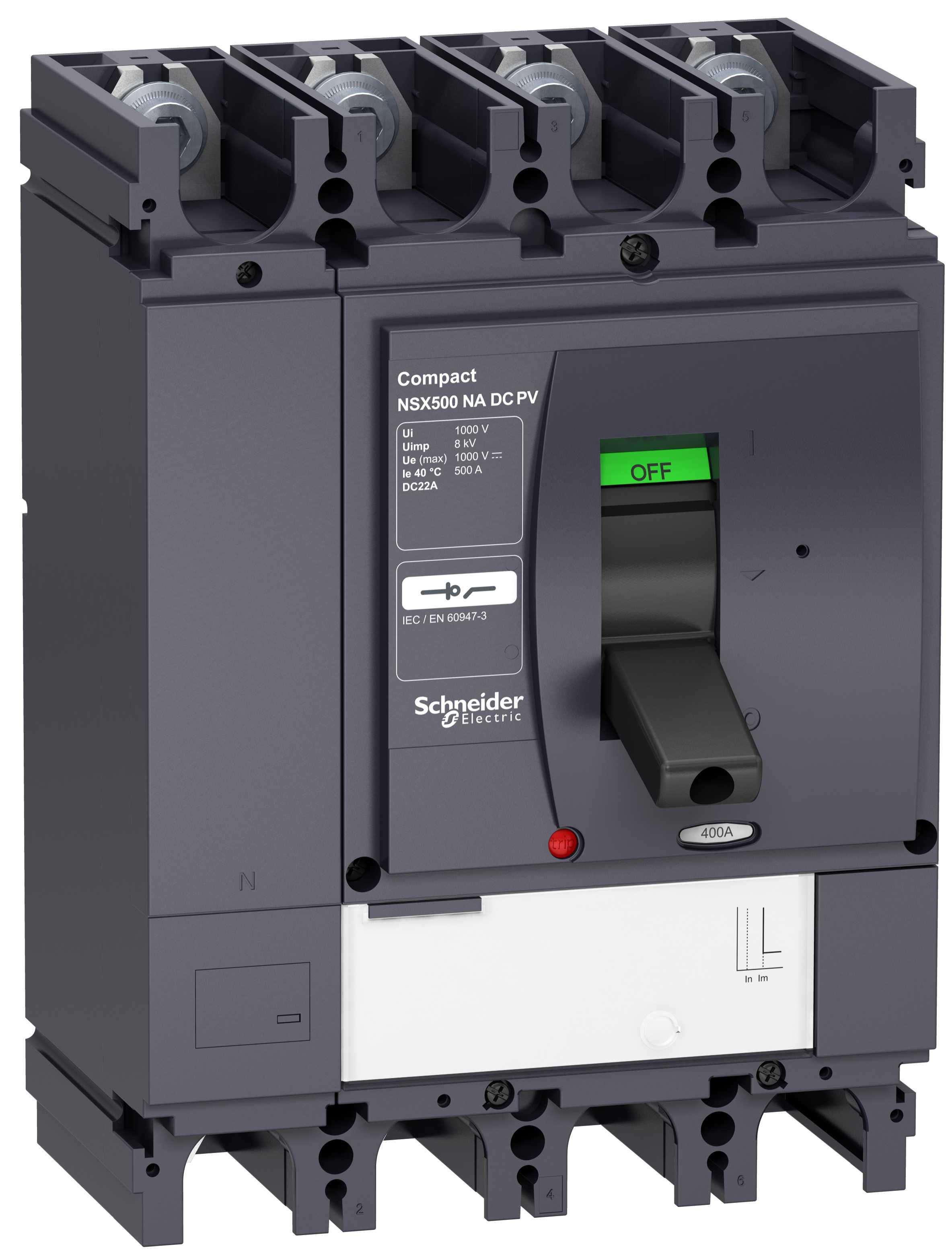 Schneider Electric - LV438300 NSX400 NA DC PV 4P lastbryter