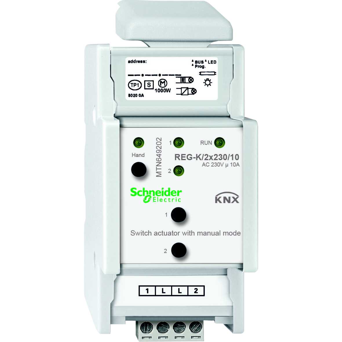 Schneider Electric - MTN649202 KNX binærutgang 2X230/10 DIN