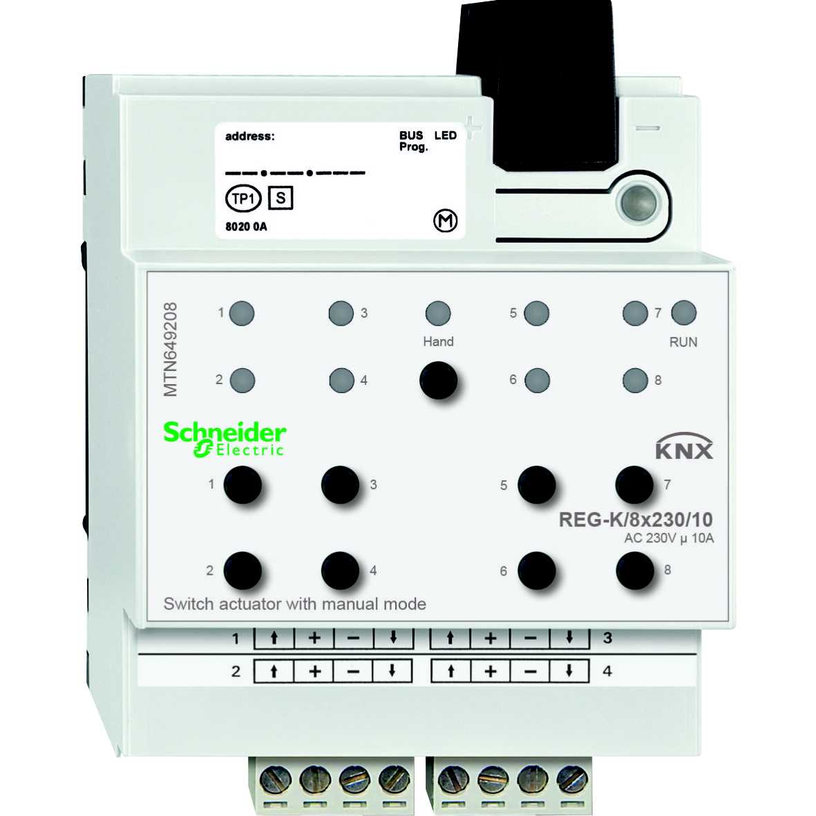 Schneider Electric - MTN649208 KNX binærutgang 8X230/10 DIN