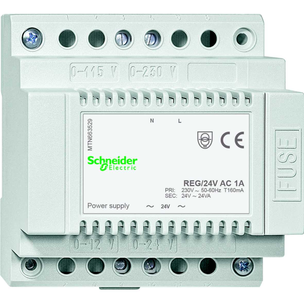 Schneider Electric - MTN663529 KNX strømf 24V AC/1A DIN