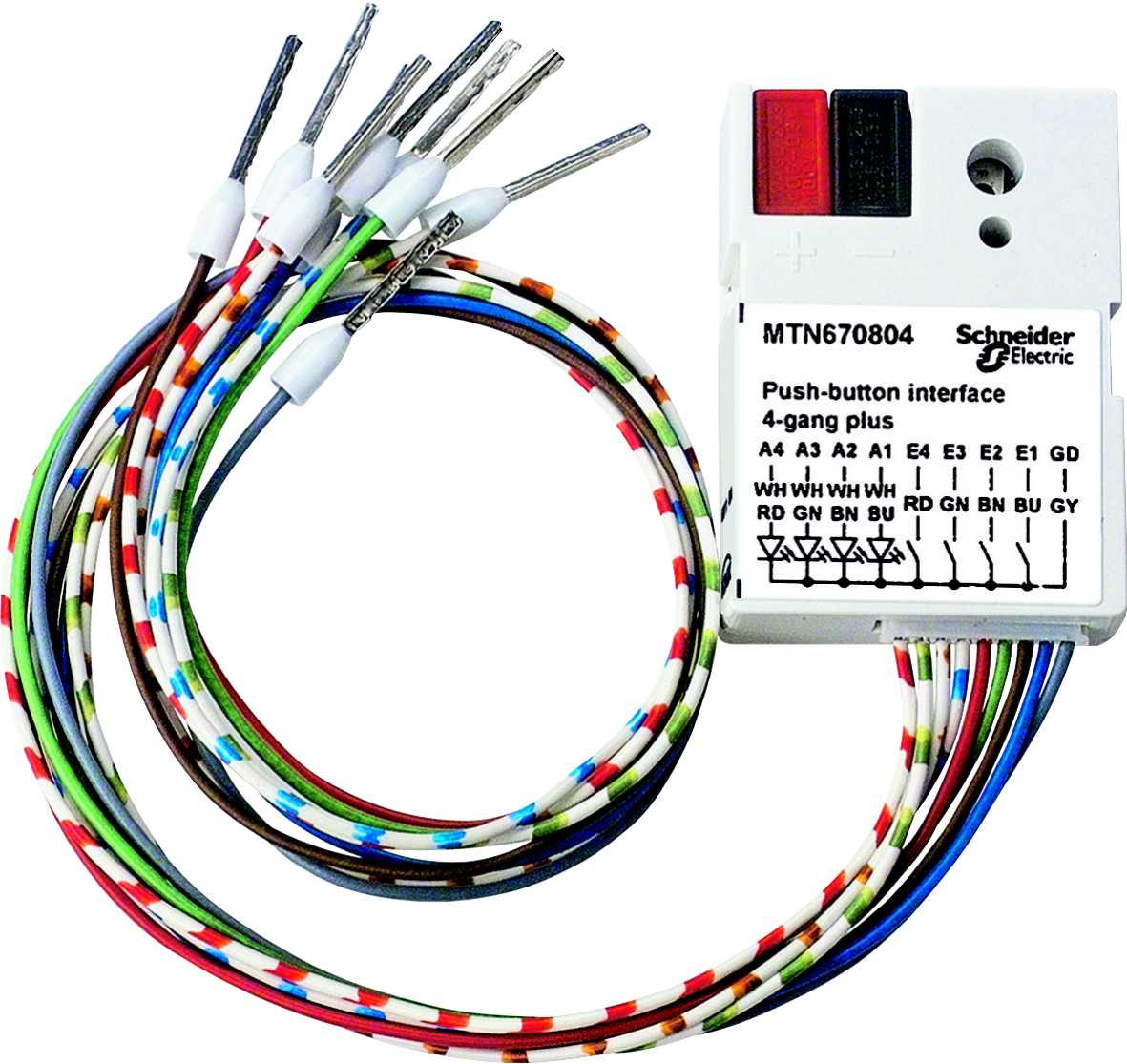 Schneider Electric - MTN670804 KNX binærinn/utg 4/4 K innf