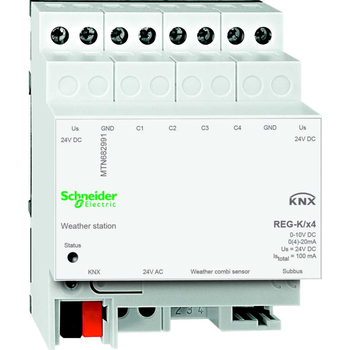 Schneider Electric - MTN682991 KNX værstasjon 4 K DIN