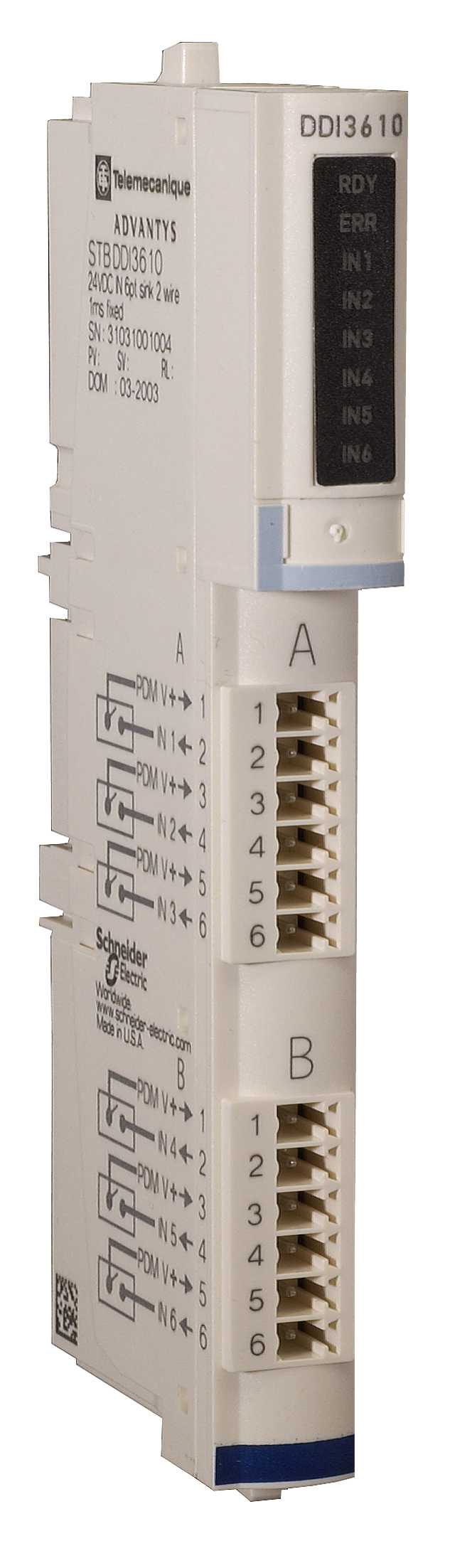 Schneider Electric - STBDDI3610K STB kit 6 inn 24VDC, 0.1ms