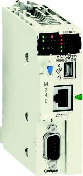 Schneider Electric - BMXP3420302 M340 CPU 4R,1024D,256A,Eth,CAN