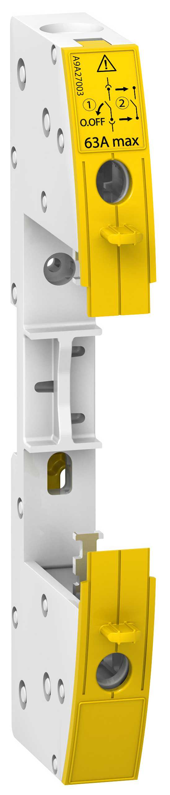 Schneider Electric - A9A27003 Plug-in base 18mm iC60/iID