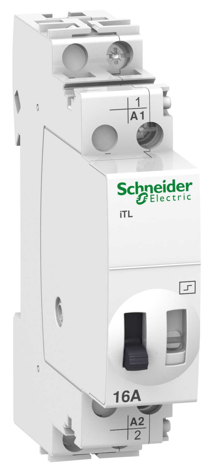 Schneider Electric - iTL - impulsrelè - 1P - 1NO - 16 A - spole 110 V DC - 230...240 V AC 50/60 Hz