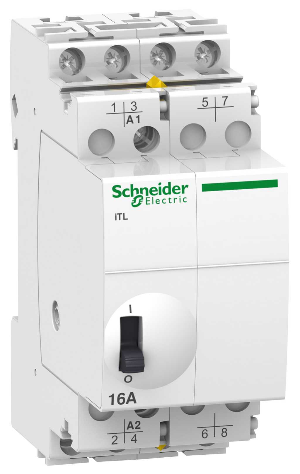 Schneider Electric - iTL - impulsrelè - 4P - 4 NO - 16A - spole 12 VDC - 24 VAC 50/60 Hz