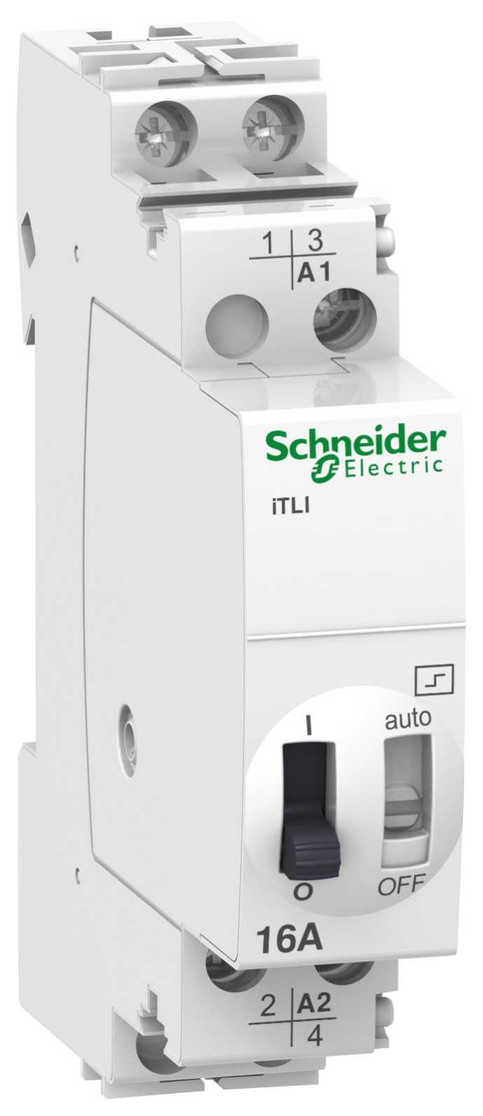Schneider Electric - impulsrelé iTLI - 2P - 1NO+1NC - 16A - spole 12 VAC 50/60 Hz- 6 VDC